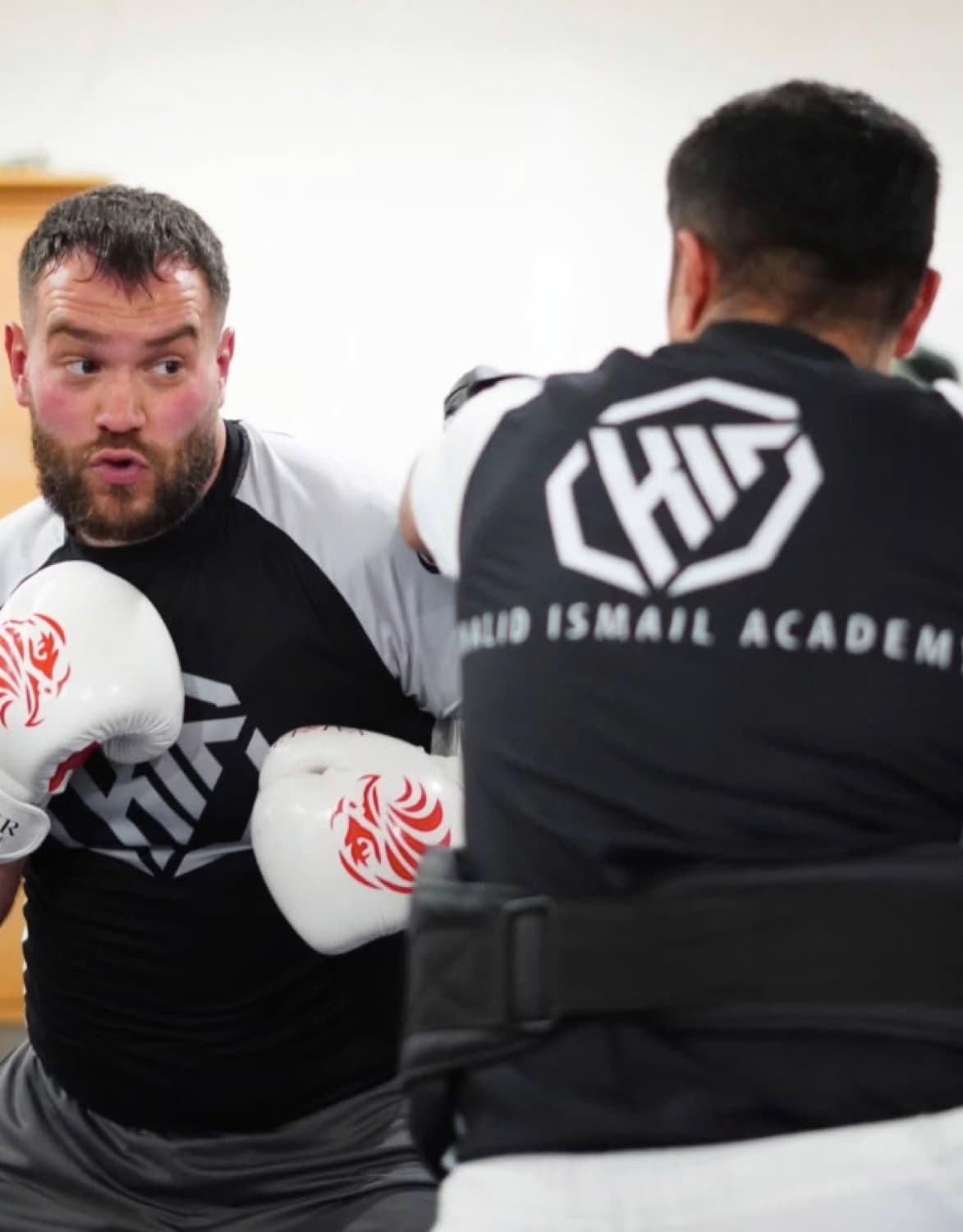 Kickboxing pad work