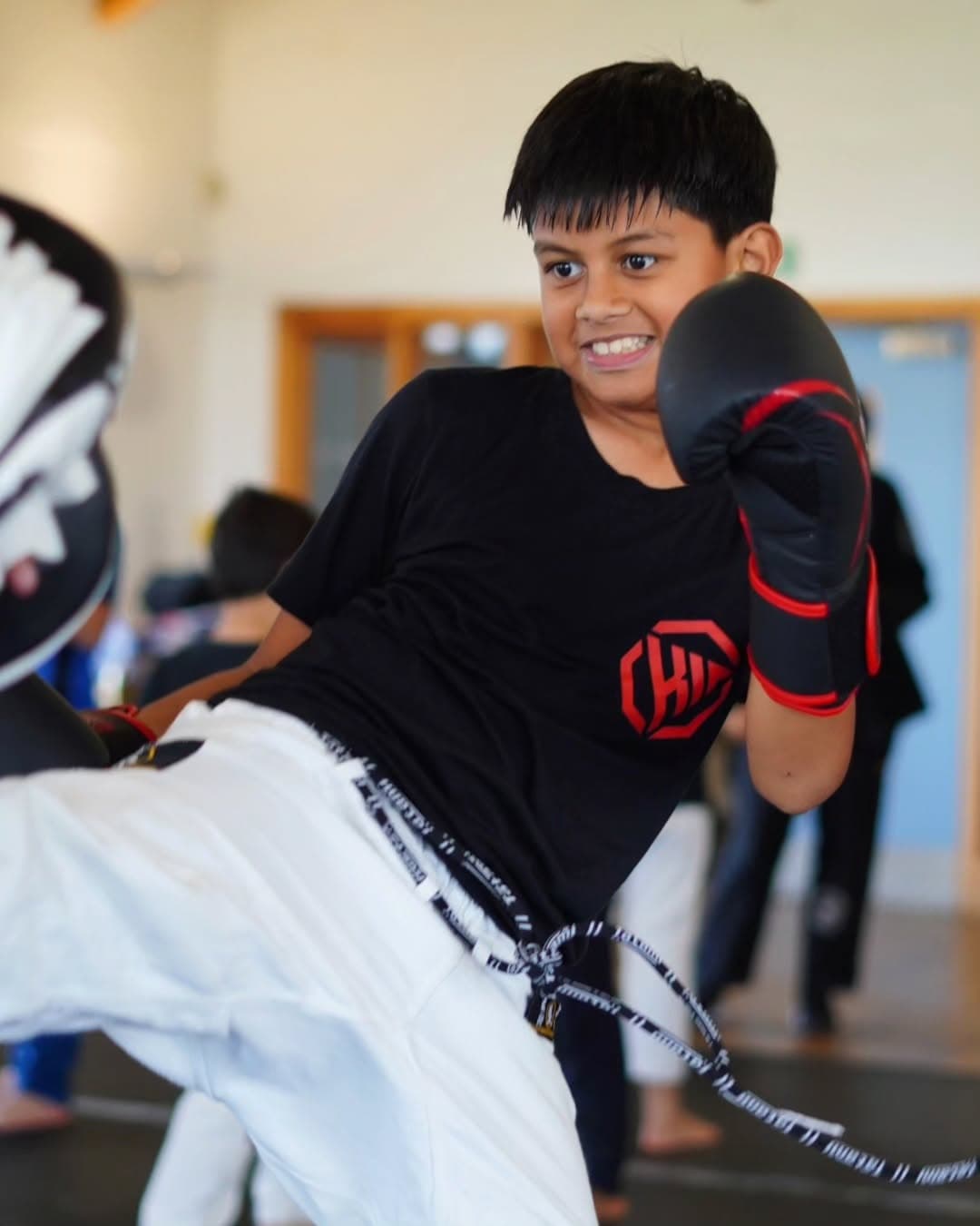 Kids kickboxing class